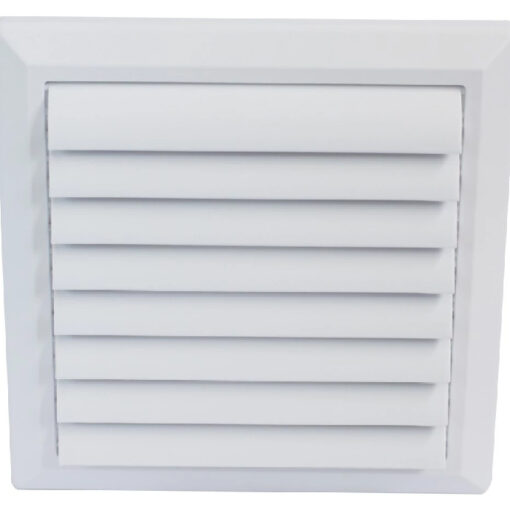 GFLOW หน้ากากระบายอากาศบานเกร็ด Fix Grill 8″x8″ ต่อท่อ 4″ (สีขาว)