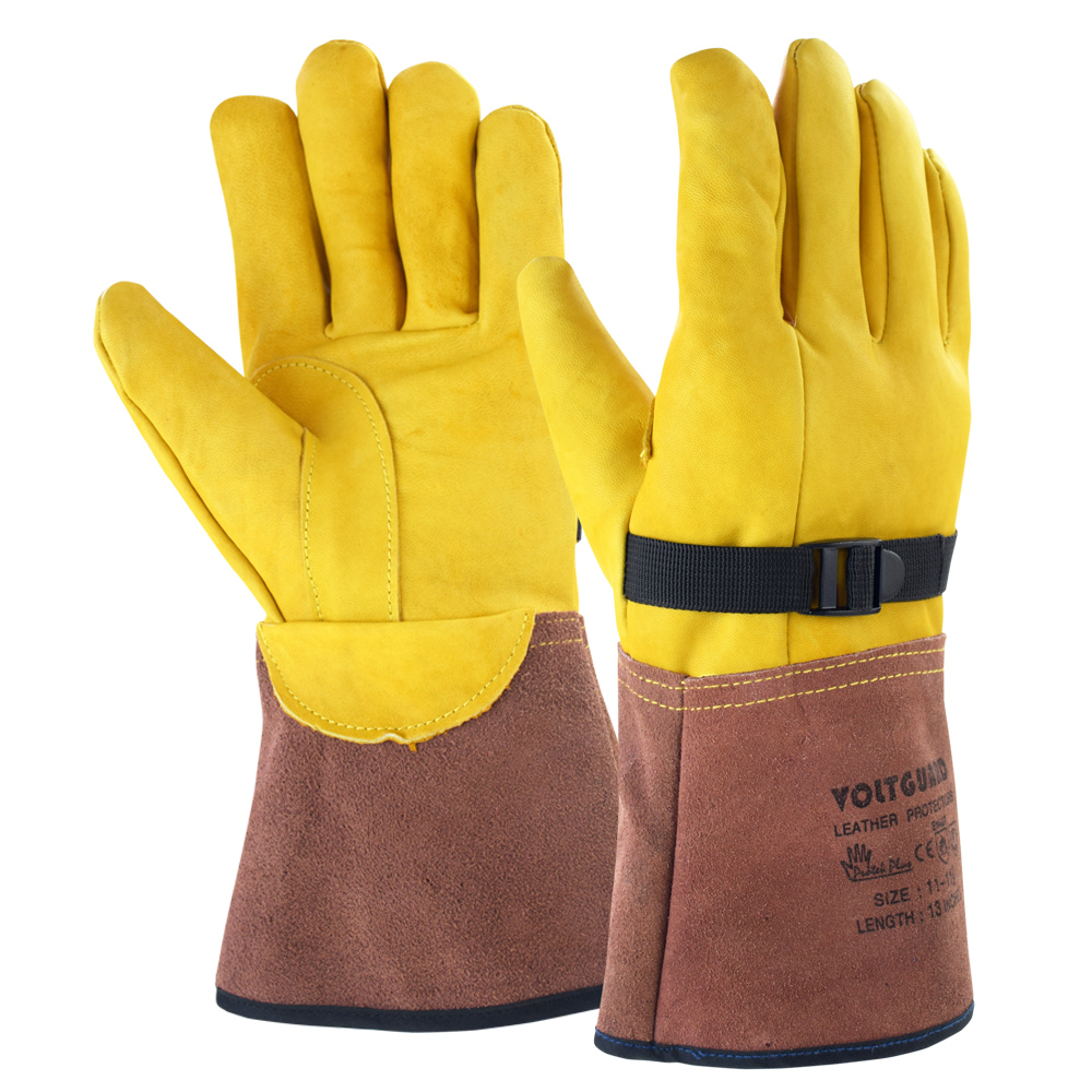 VOLTGUARD ถุงมือหนังแกะ สวมทับถุงมือกันไฟฟ้า ถุงมือเชื่อมไฟฟ้า เชื่อมอาร์กอน
