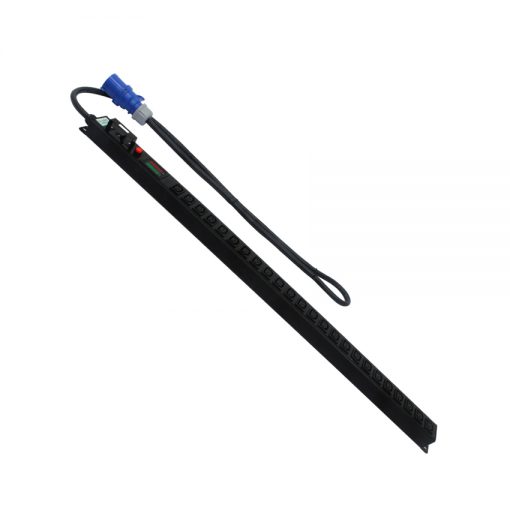 Global Media PDU รางปลั๊กไฟ 24 เต้ารับ มีเบรกเกอร์ /ดิจิตอลมิเตอร์/Power Plug