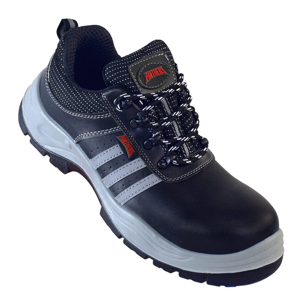 NEX III รองเท้าเซฟตี้ พื้นยางโพลียูรีเทน กันลื่น กันน้ำมันและกรด-ด่าง หัวคอมโพสิต 200 จูล พื้นเสริมแผ่นเหล็ก